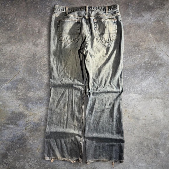 Old Navy Other - Old Navy Baggy Wide Leg Blue Jeans Mens 38x34 Y2K Skater Grunge Distressed Denim